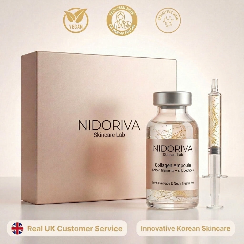 Nidoriva Korean Collagen Ampoule silk peptide serum