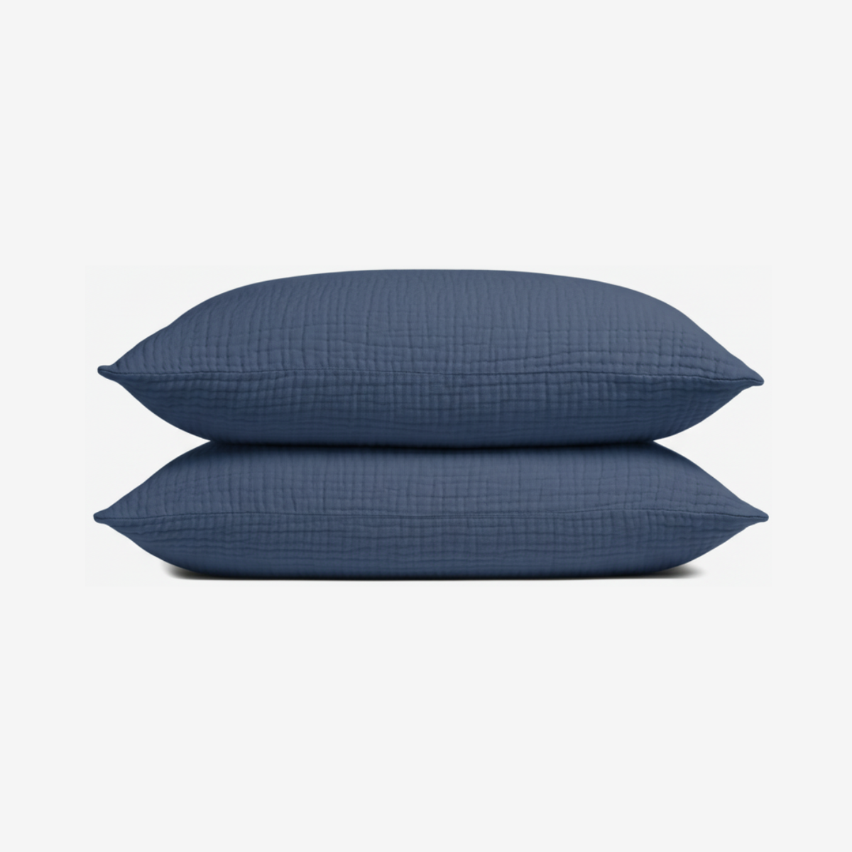 Muslin pillowcase set in Blue