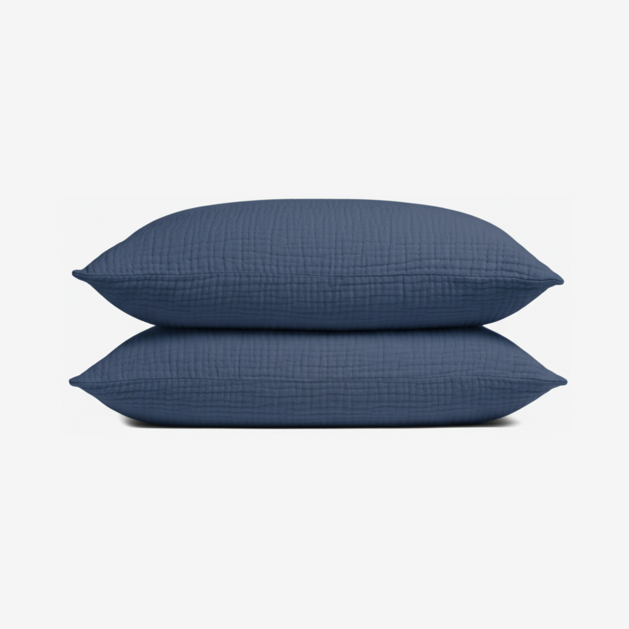 Muslin pillowcase set in Blue