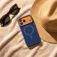 Case on the beach in the sun