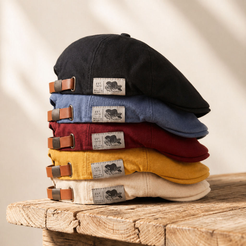 The Urban Flat Cap colour range stacked