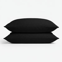 Muslin pillowcase set in Black