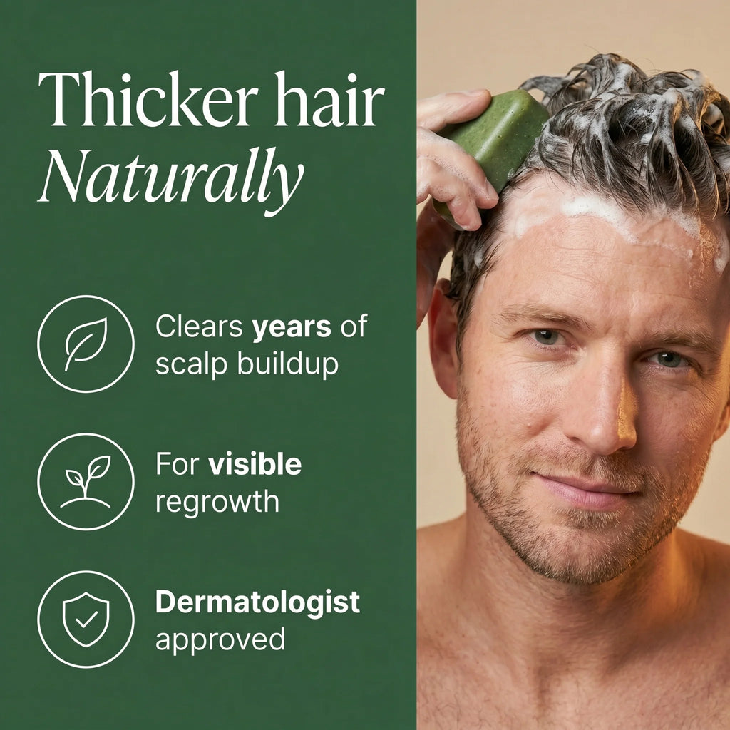 Thicker hair naturally infographic