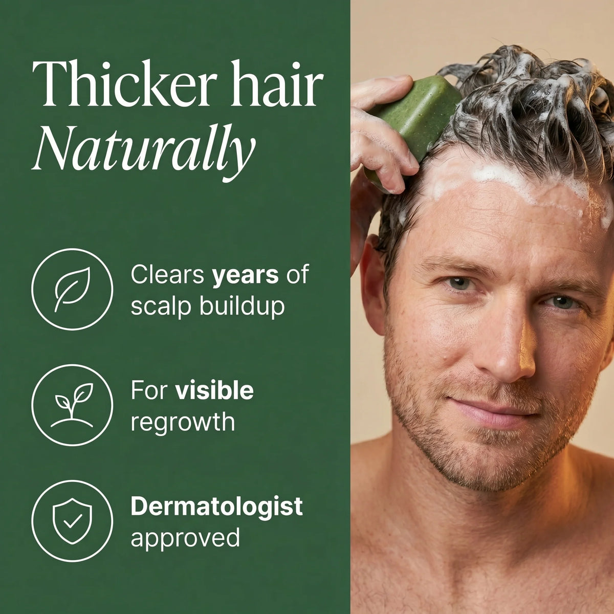 Thicker hair naturally infographic