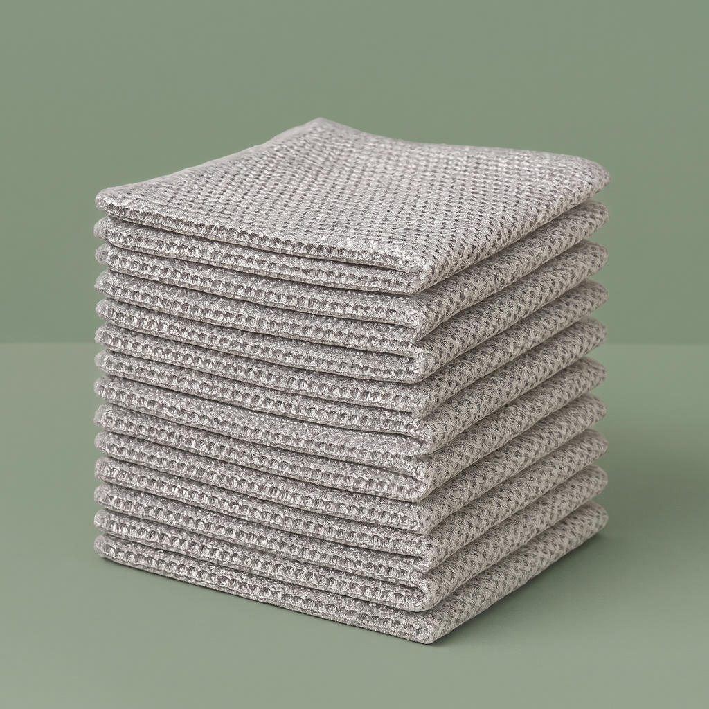 Magic Mesh scrubbers stacked