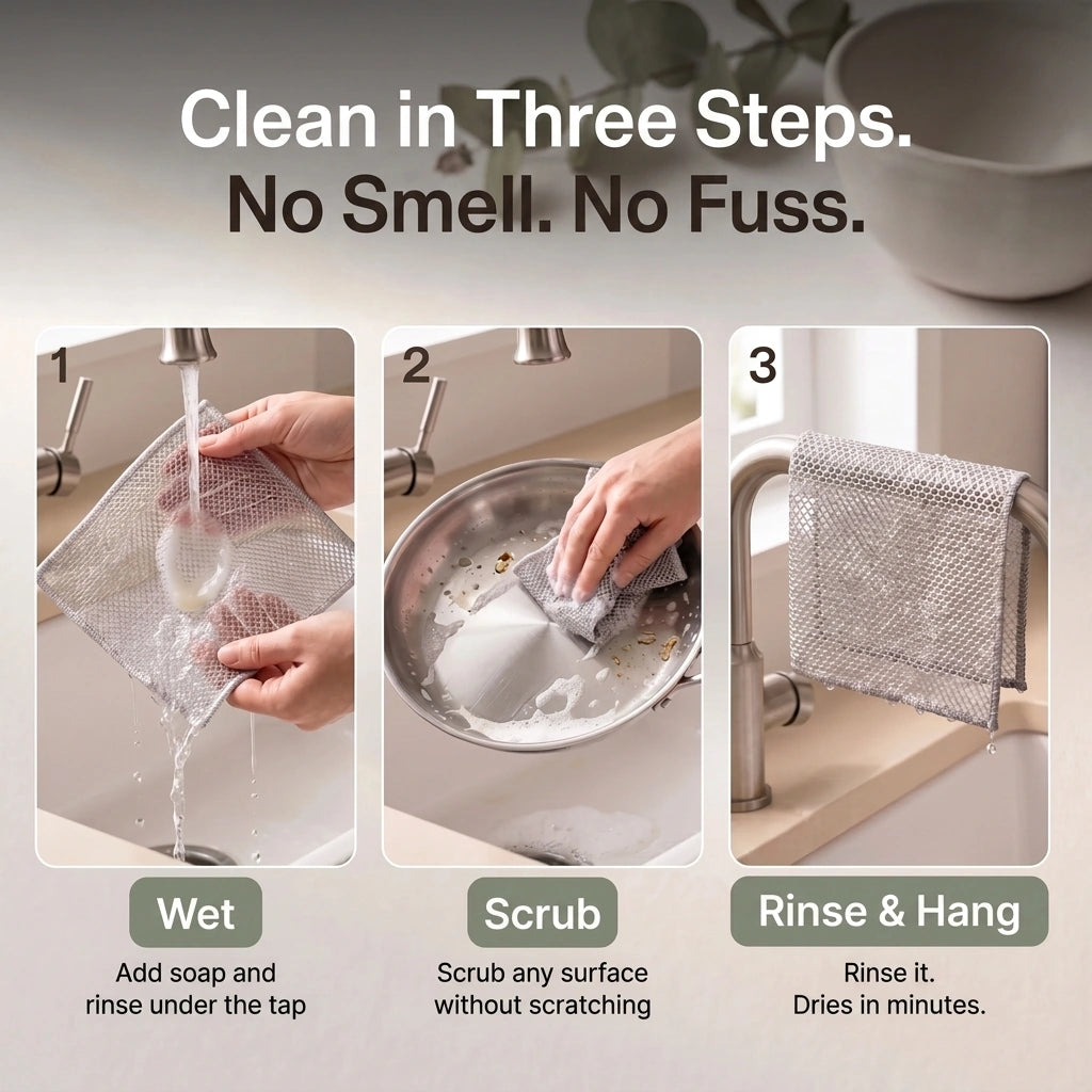 Clean in three steps