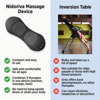 Nidoriva massage device vs inversion table comparison