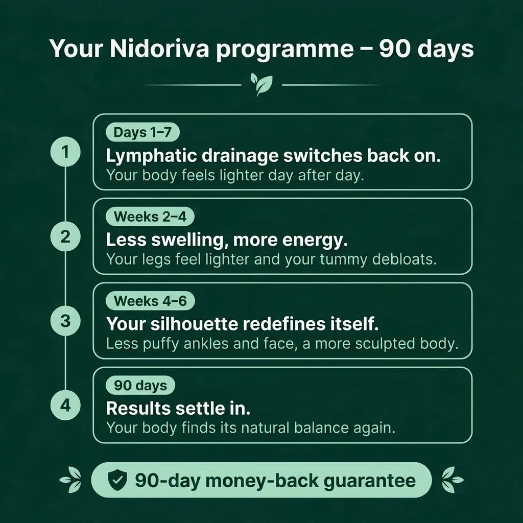 Your Nidoriva 90-day programme, week by week