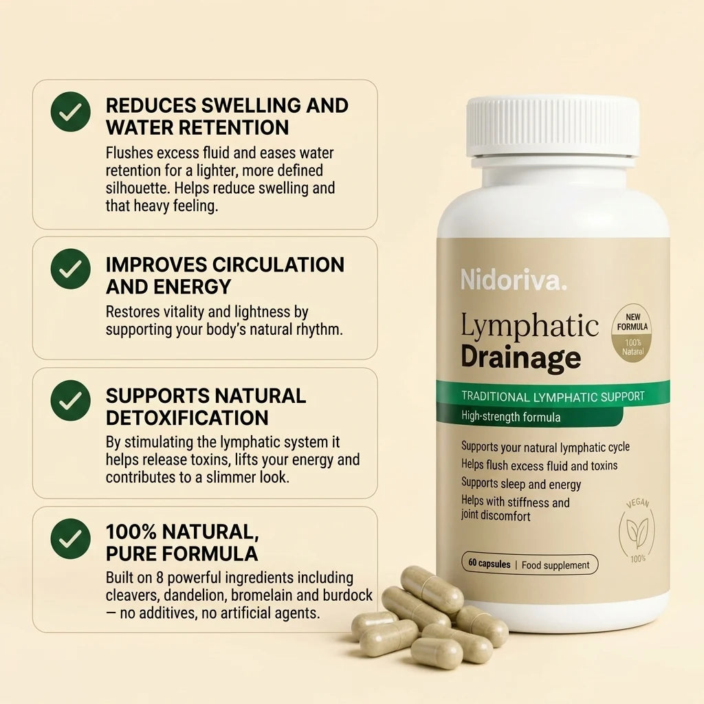 Four key benefits of Nidoriva Lymphatic Drainage capsules