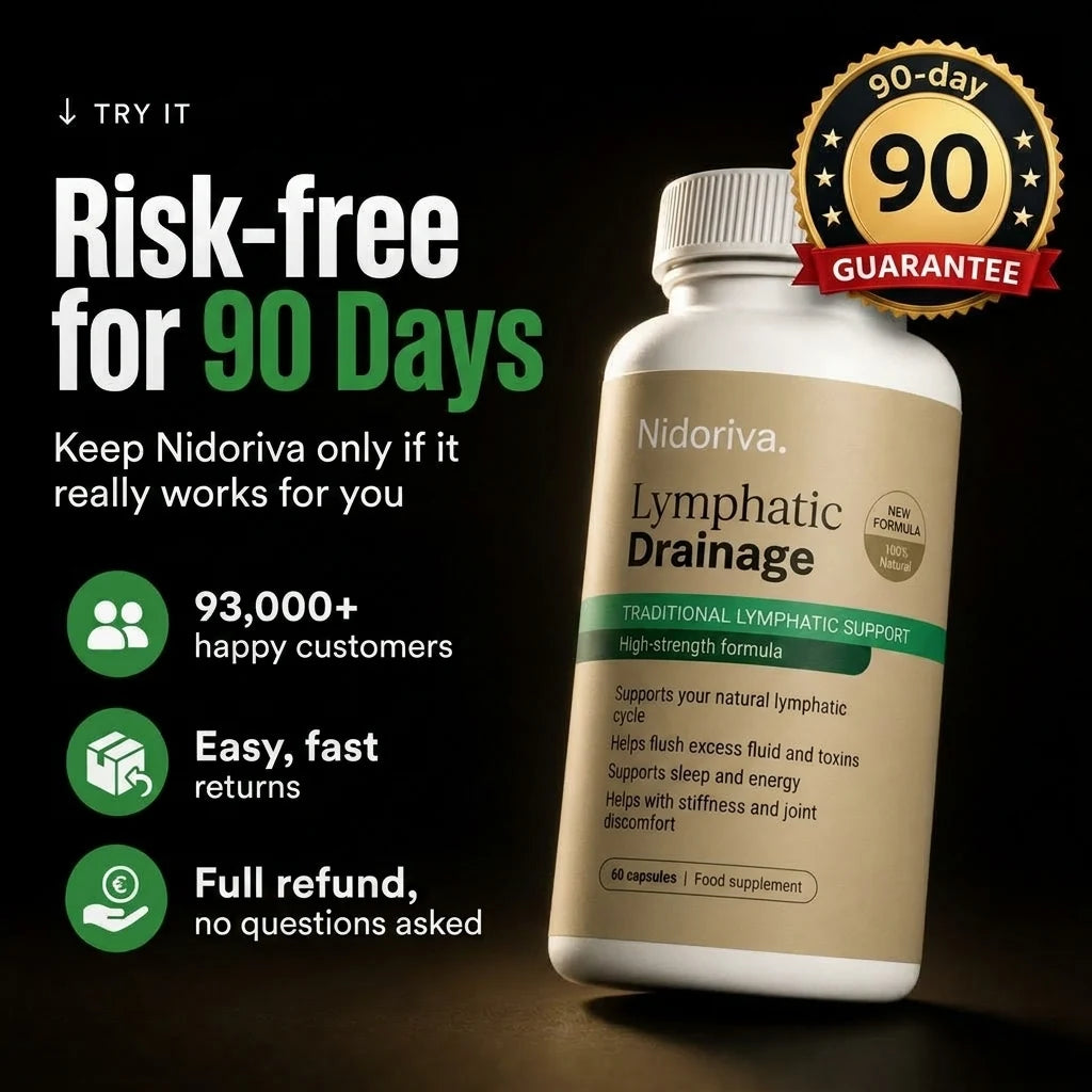 Try Nidoriva risk-free for 90 days, full refund guarantee