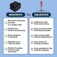 Nidoriva cloth vs squeegee
